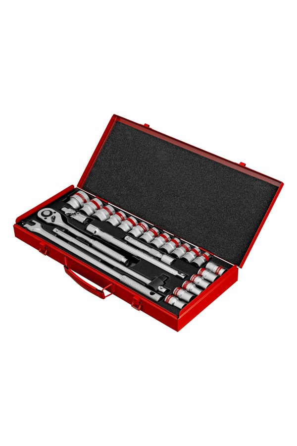 Набор торцевых головок с трещоткой 1/2