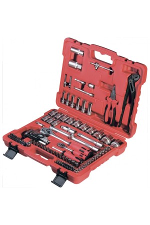 Набор слесарно-монтажный с квадратами 1/4, 1/2 и 5/16