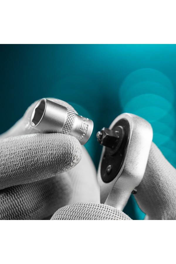 Набор торцевых головок, 1/4, шестигранные, CrV, 10 шт, 4-13 мм Stels