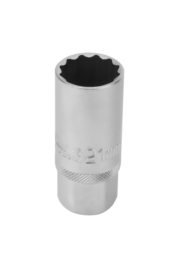 Головка торцевая свечная, двенадцатигранная, 21 мм, под квадрат 1/2 Stels