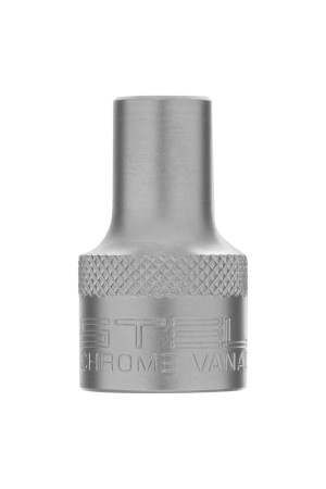 Головка торцевая, 8 мм, двенадцатигранная, CrV, под квадрат 1/2, хромированная Stels