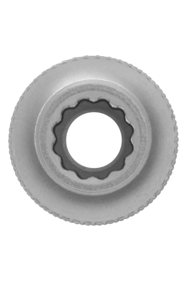 Головка торцевая, 9 мм, двенадцатигранная, CrV, под квадрат 1/2, хромированная Stels