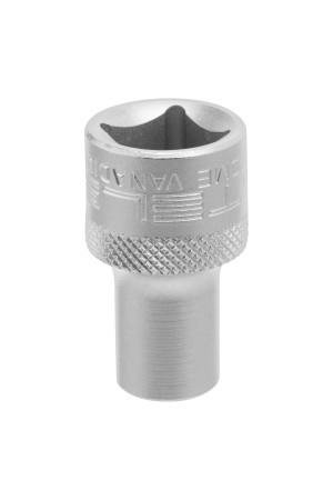 Головка торцевая, 9 мм, двенадцатигранная, CrV, под квадрат 1/2, хромированная Stels