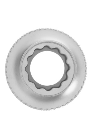 Головка торцевая, 10 мм, двенадцатигранная, CrV, под квадрат 1/2, хромированная Stels