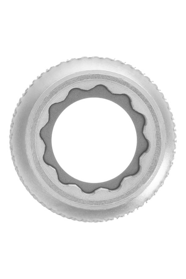 Головка торцевая, 12 мм, двенадцатигранная, CrV, под квадрат 1/2, хромированная Stels