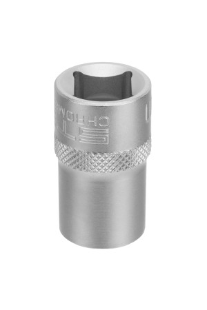 Головка торцевая, 14 мм, двенадцатигранная, CrV, под квадрат 1/2, хромированная Stels