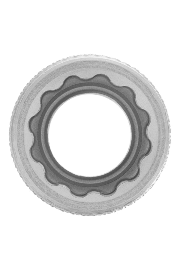 Головка торцевая, 14 мм, двенадцатигранная, CrV, под квадрат 1/2, хромированная Stels