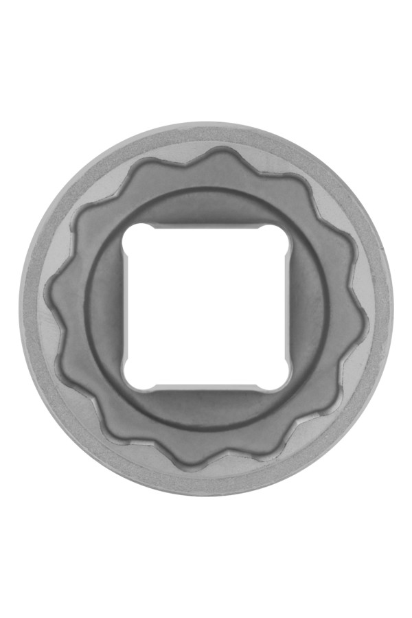 Головка торцевая, 24 мм, двенадцатигранная, CrV, под квадрат 1/2, хромированная Stels