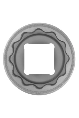 Головка торцевая, 27 мм, двенадцатигранная, CrV, под квадрат 1/2, хромированная Stels