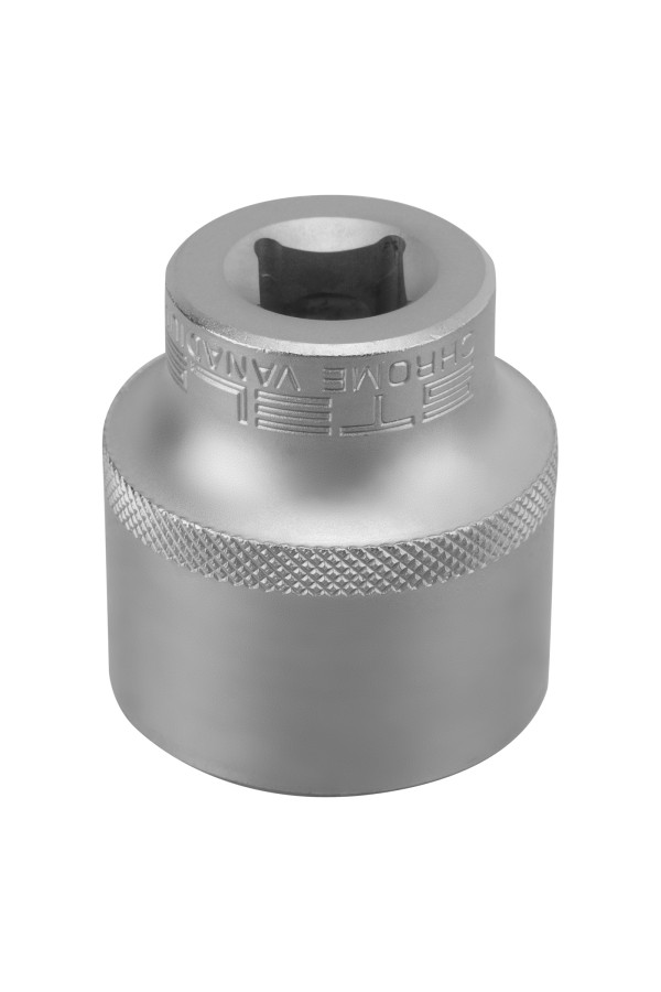 Головка торцевая, 32 мм, двенадцатигранная, CrV, под квадрат 1/2, хромированная Stels