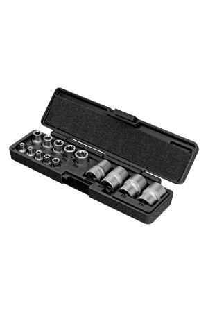 Набор головок Torx , 14 предметов, 1/4, 3/8, 1/2 Stels