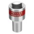 Головка торцевая, 8 мм, двенадцатигранная, CrV, под квадрат 1/2, хромированная Matrix