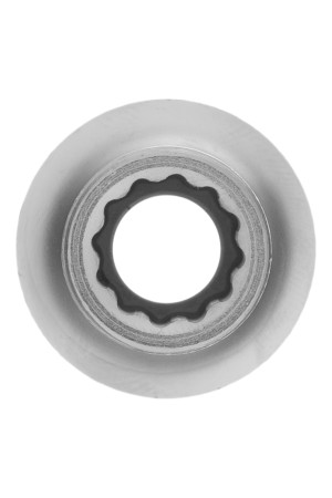 Головка торцевая, 9 мм, двенадцатигранная, CrV, под квадрат 1/2, хромированная Matrix