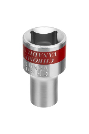 Головка торцевая, 9 мм, двенадцатигранная, CrV, под квадрат 1/2, хромированная Matrix