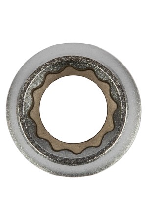 Головка торцевая, 12 мм, двенадцатигранная, CrV, под квадрат 1/2, хромированная Matrix