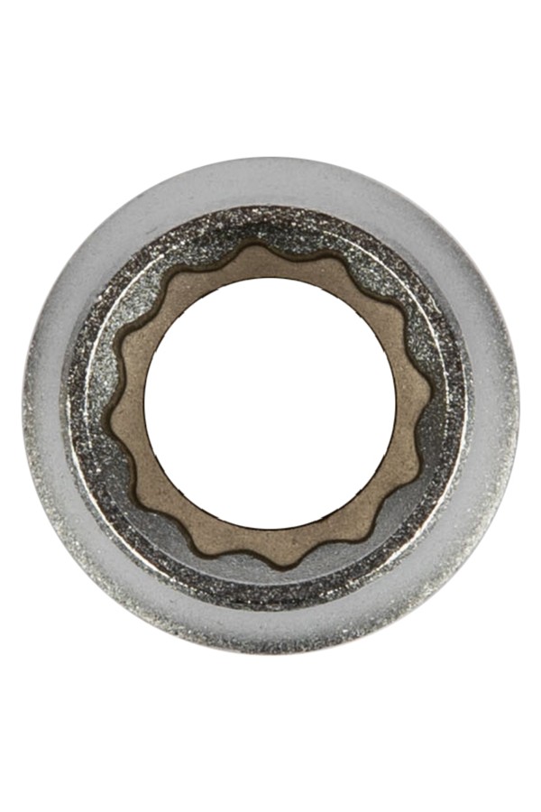 Головка торцевая, 12 мм, двенадцатигранная, CrV, под квадрат 1/2, хромированная Matrix