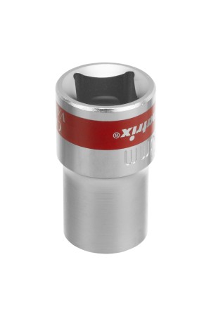 Головка торцевая, 13 мм, двенадцатигранная, CrV, под квадрат 1/2, хромированная Matrix