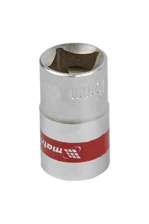 Головка торцевая, 15 мм, двенадцатигранная, CrV, под квадрат 1/2, хромированная Matrix