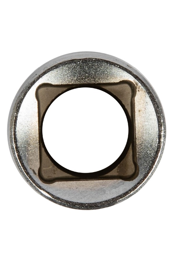 Головка торцевая, 15 мм, двенадцатигранная, CrV, под квадрат 1/2, хромированная Matrix