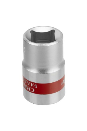 Головка торцевая, 17 мм, двенадцатигранная, CrV, под квадрат 1/2, хромированная Matrix