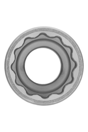 Головка торцевая, 17 мм, двенадцатигранная, CrV, под квадрат 1/2, хромированная Matrix