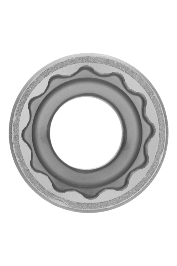 Головка торцевая, 17 мм, двенадцатигранная, CrV, под квадрат 1/2, хромированная Matrix