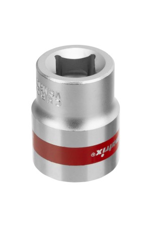 Головка торцевая, 22 мм, двенадцатигранная, CrV, под квадрат 1/2, хромированная Matrix