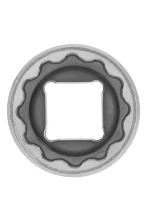 Головка торцевая, 22 мм, двенадцатигранная, CrV, под квадрат 1/2, хромированная Matrix