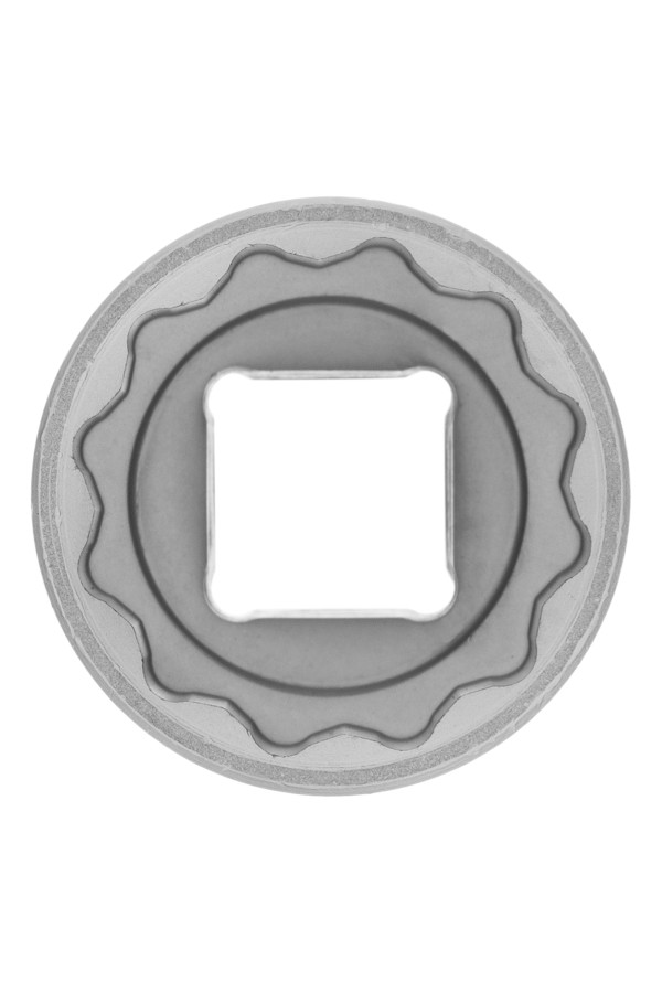 Головка торцевая, 24 мм, двенадцатигранная, CrV, под квадрат 1/2, хромированная Matrix