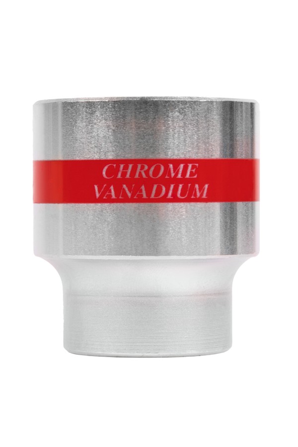 Головка торцевая, 30 мм, двенадцатигранная, CrV, под квадрат 1/2, хромированная Matrix