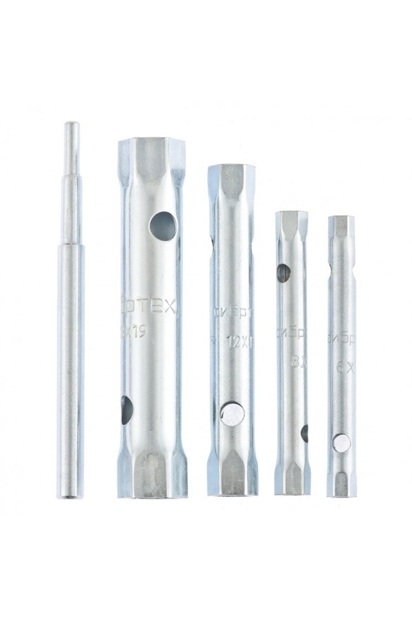 Набор ключей трубчатых торцевых, 5 предметов  Сибртех