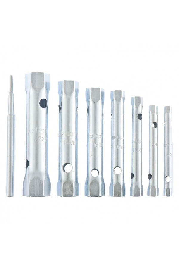 Набор ключей трубчатых торцевых, 8 предметов  Сибртех