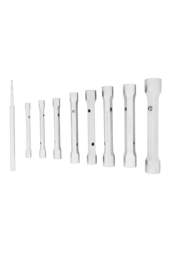 Набор ключей трубчатых торцевых усиленных 9 шт, CrV Stels