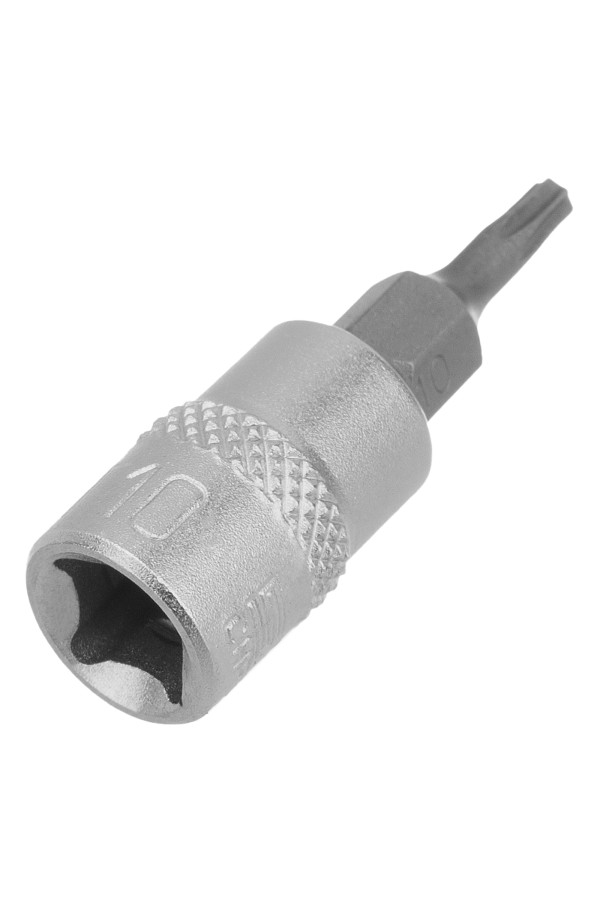 Головка с битой вставкой T10, квадрат 1/4, CrV Stels