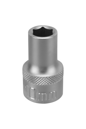 Головка торцевая, 10 мм, шестигранная, CrV, под квадрат 1/2 Stels