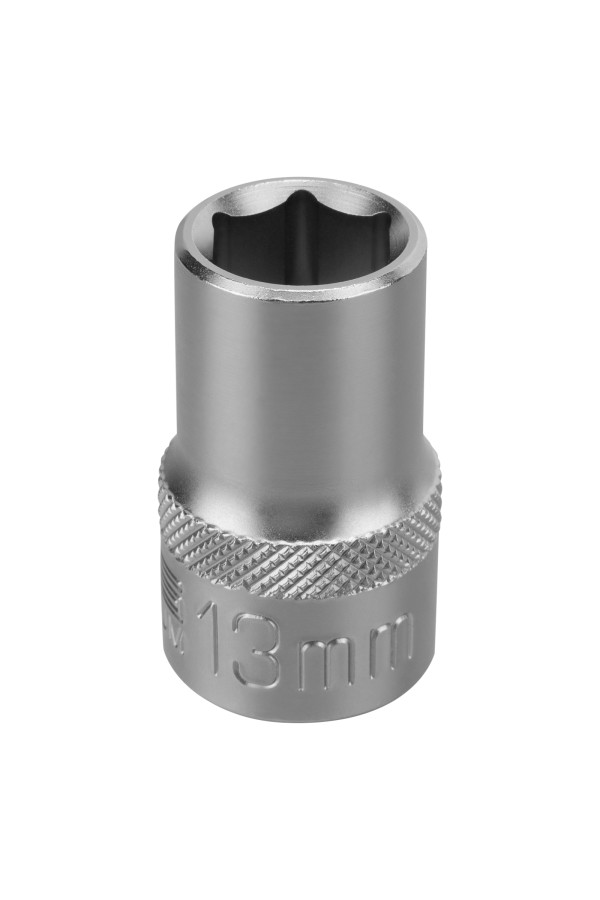 Головка торцевая, 13 мм, шестигранная, CrV, под квадрат 1/2 Stels