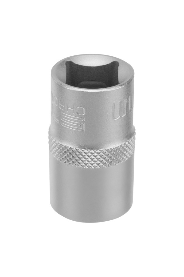 Головка торцевая, 15 мм, шестигранная, CrV, под квадрат 1/2 Stels