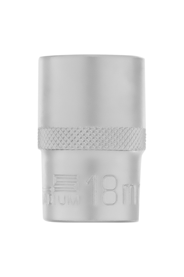 Головка торцевая, 18 мм, шестигранная, CrV, под квадрат 1/2 Stels