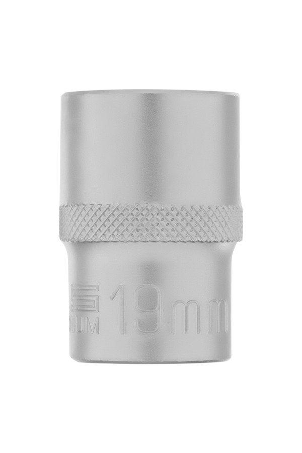 Головка торцевая, 19 мм, шестигранная, CrV, под квадрат 1/2 Stels