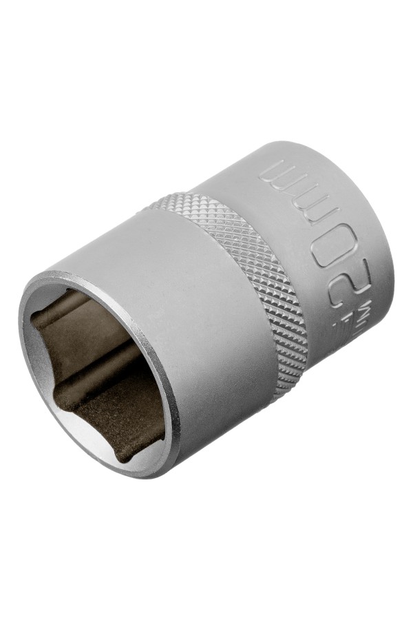 Головка торцевая, 20 мм, шестигранная, CrV, под квадрат 1/2 Stels