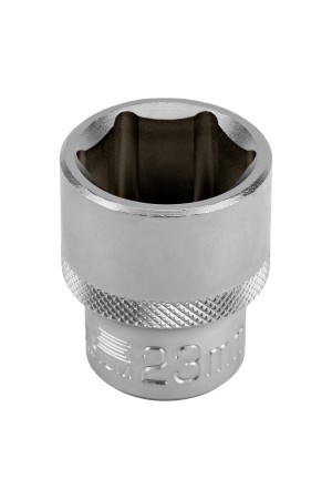 Головка торцевая, 23 мм, шестигранная, CrV, под квадрат 1/2 Stels