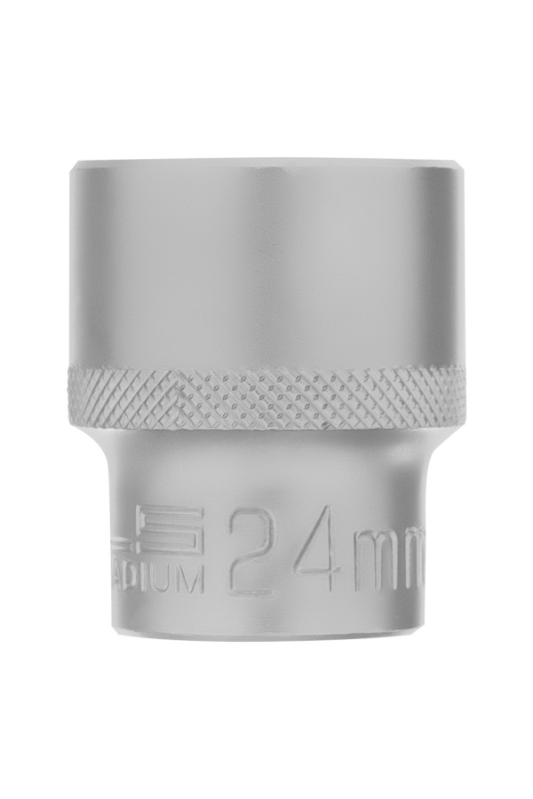 Головка торцевая, 24 мм, шестигранная, CrV, под квадрат 1/2 Stels