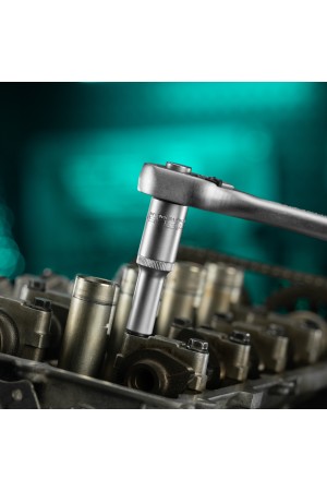 Головка торцевая удлиненная, 10 мм, шестигранная, CrV, под квадрат 1/2 Stels