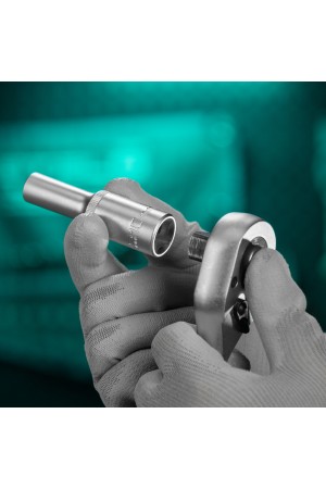 Головка торцевая удлиненная, 10 мм, шестигранная, CrV, под квадрат 1/2 Stels