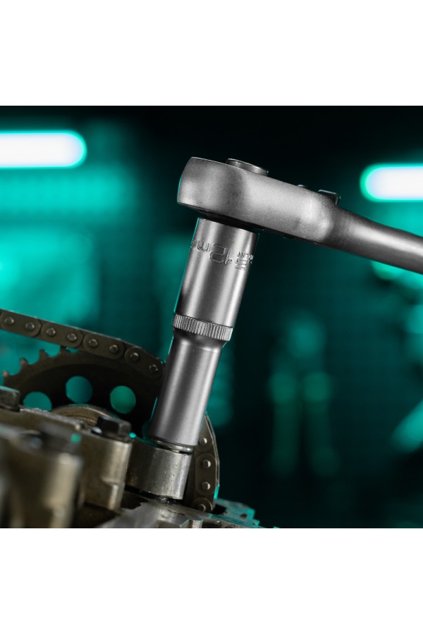 Головка торцевая удлиненная, 12 мм, шестигранная, CrV, под квадрат 1/2 Stels