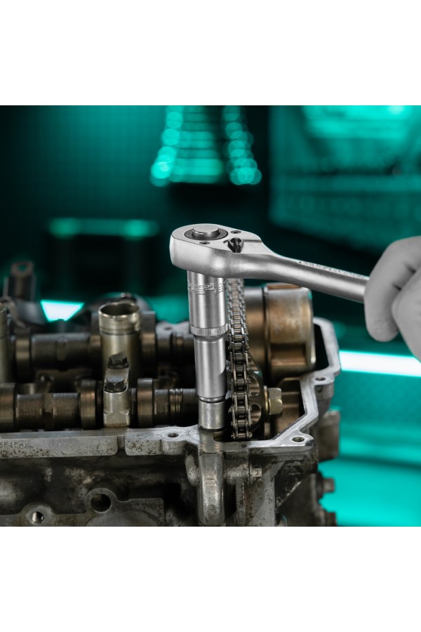 Головка торцевая удлиненная, 12 мм, шестигранная, CrV, под квадрат 1/2 Stels