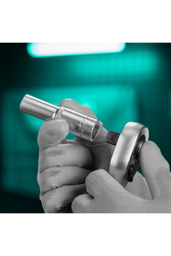 Головка торцевая удлиненная, 12 мм, шестигранная, CrV, под квадрат 1/2 Stels