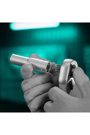 Головка торцевая удлиненная, 13 мм, шестигранная, CrV, под квадрат 1/2 Stels