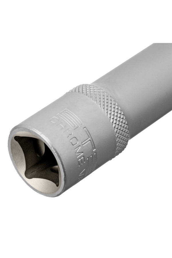 Головка торцевая удлиненная, 13 мм, шестигранная, CrV, под квадрат 1/2 Stels