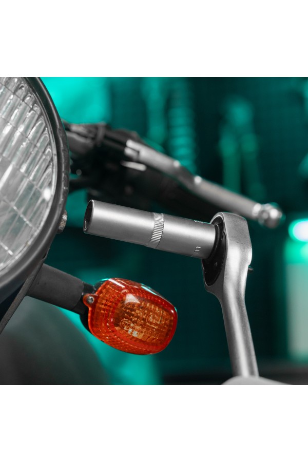 Головка торцевая удлиненная, 14 мм, шестигранная, CrV, под квадрат 1/2 Stels